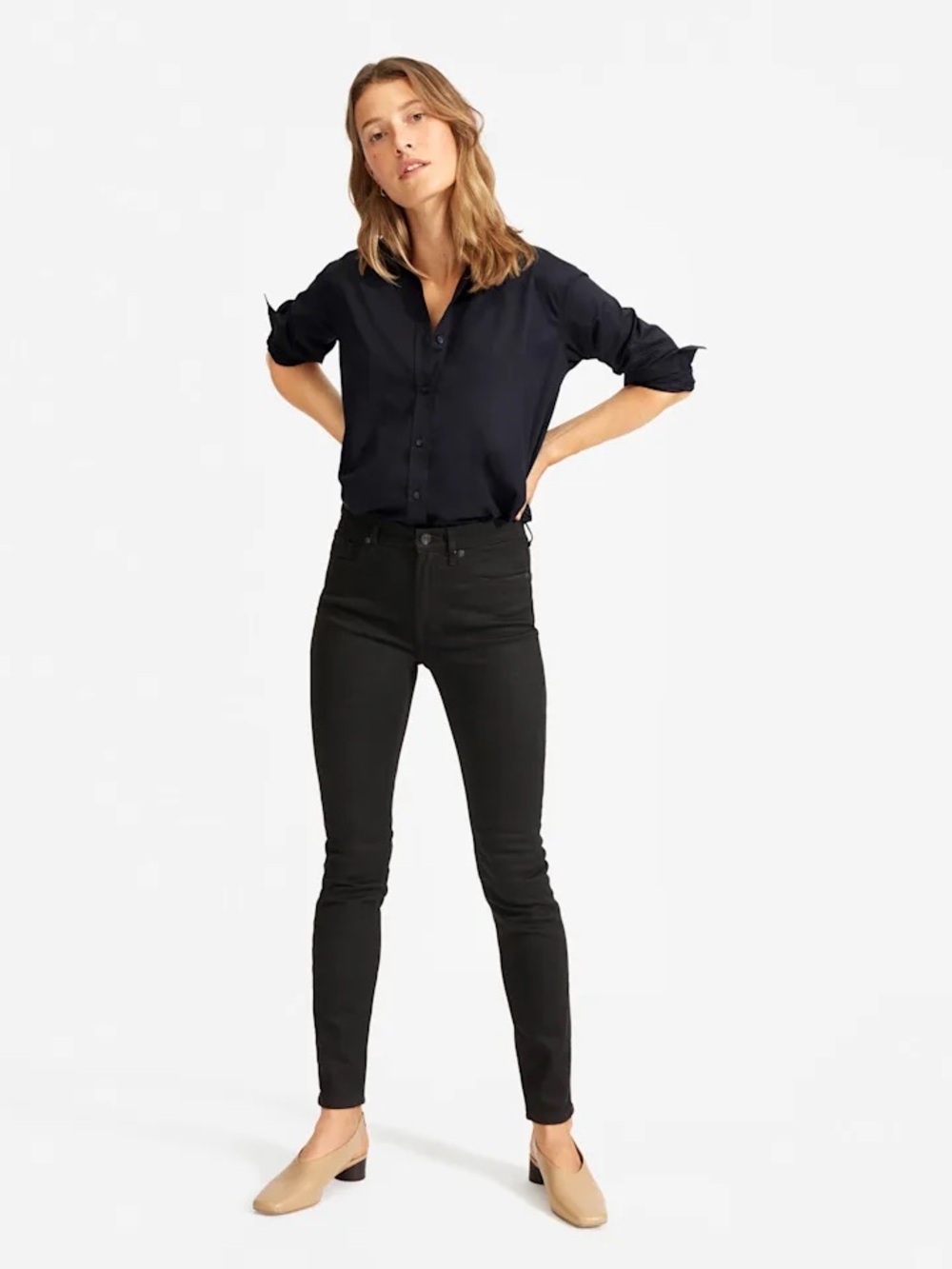 Everlane Black Skinny Jeans 28